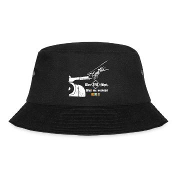 Schwalbefahrer - Wer IFA fährt... Ostkult Moped - Bucket Hat - Schwarz - Vorne - Lela (165cm)