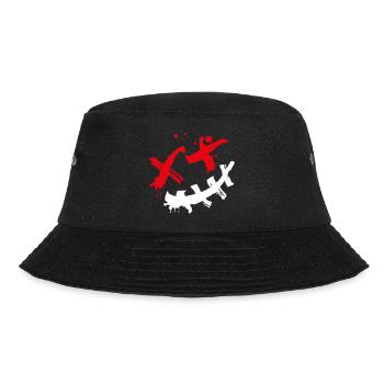 Smilie Techwear Style - Bucket Hat - black - Front - Lela (165cm)