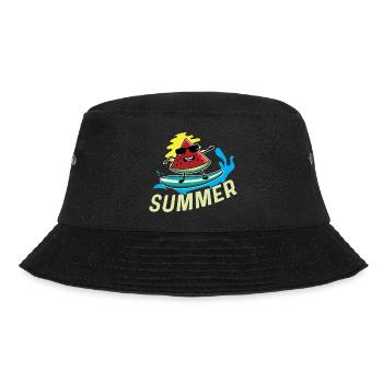 Surfer -Watermelon Surfer or Swimmer Geschen - Bucket Hat - black - Front - Lela (165cm)