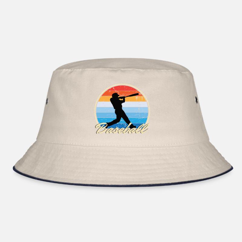 Baseball Baseball Player Vintage Retro Gift Bucket Hat