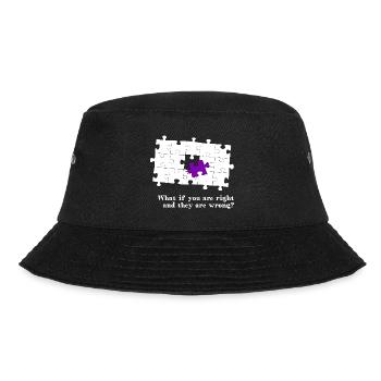 Puzzle - what if you are right and they are wrong? - Bucket Hat - black - Front - Lela (165cm)