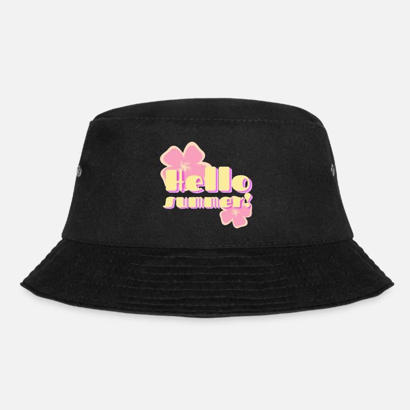 Hello Summer fleurs pastel rétro - Bob - noir