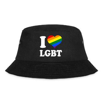 I Love LGBT - Bucket Hat - black - Front - Lela (165cm)