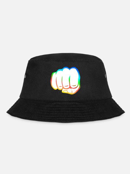 Poing serré coloré poing bosse cool symbole de logo cool - Bob - noir