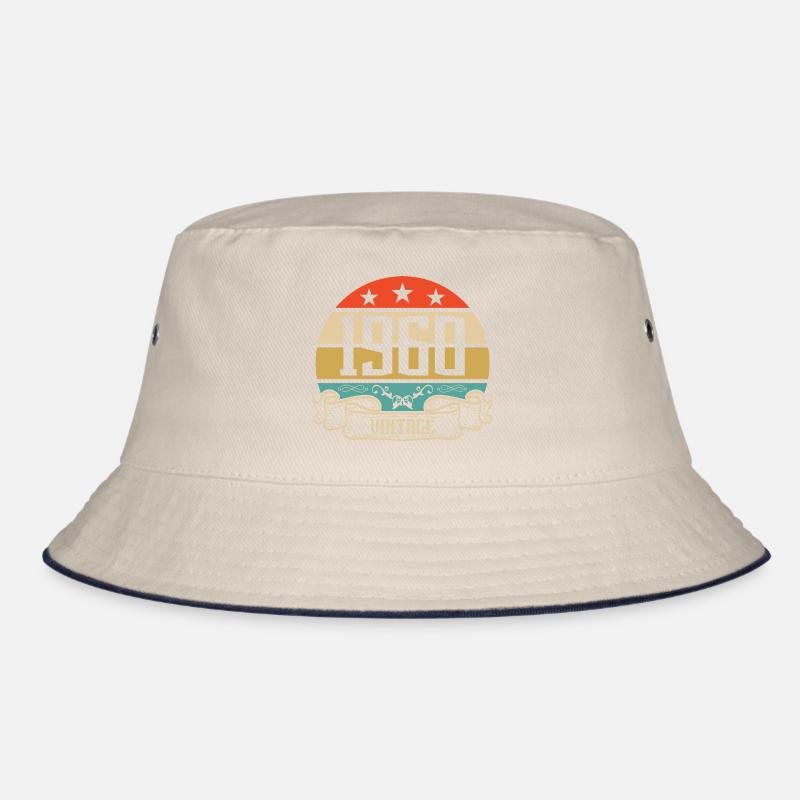 1960 Vintage Birthday Retro Classic Bucket Hat