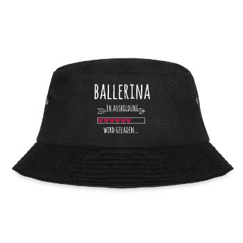 Ballett & Ballerina in Ausbildung Geschenk - Bucket Hat - Schwarz - Vorne - Lela (165cm)