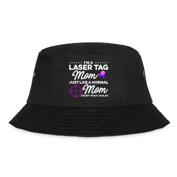 Im A Laser Tag Mom Just Like A Normal Mom Except M - Bucket Hat - Schwarz - Vorne - Lela (165cm)