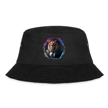 Lion in suit - Bucket Hat - black - Front - Lela (165cm)