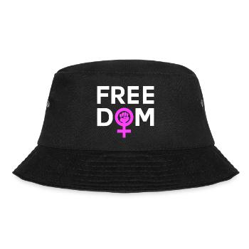 Freedom Frauen Power Feminin - Bucket Hat - Schwarz - Vorne - Lela (165cm)