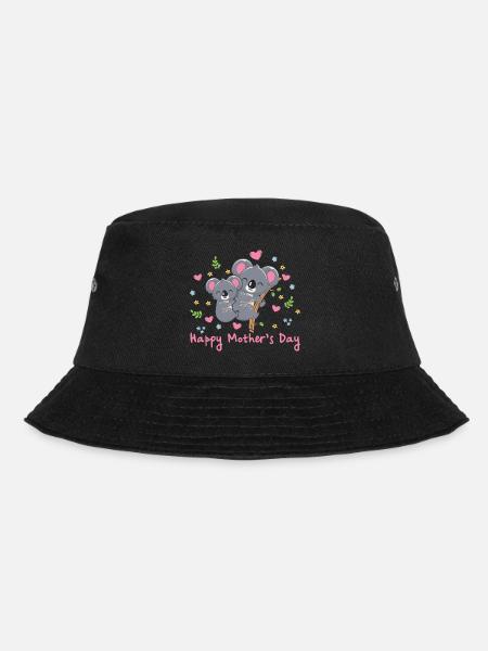 Animal Mom kowala for Mothers - Bucket Hat - black