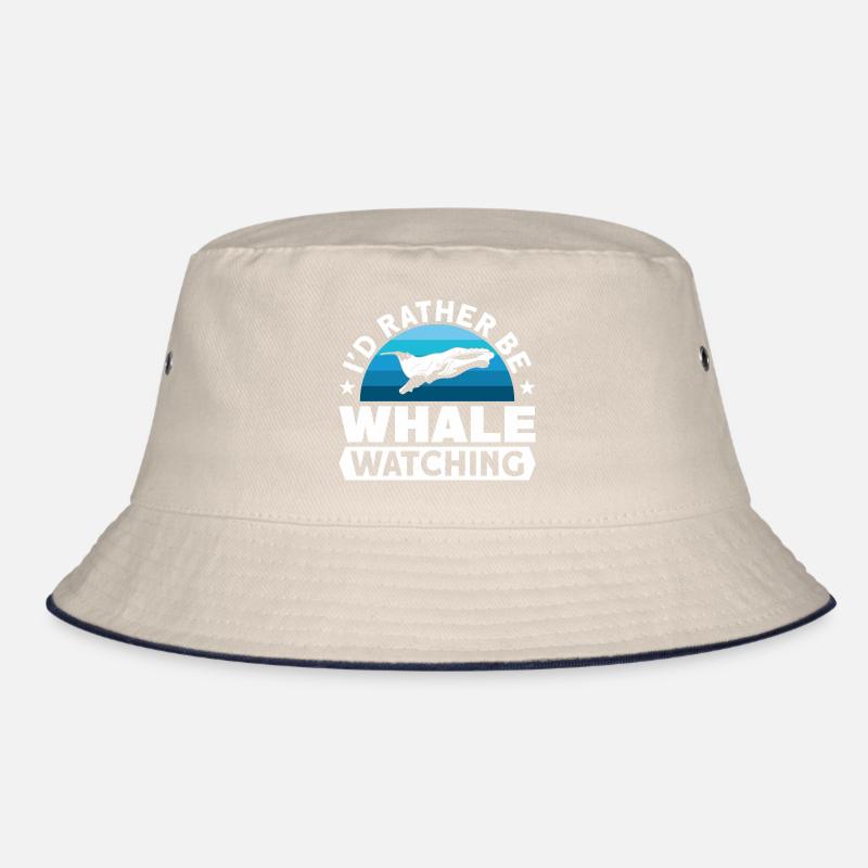 Whale Watching Whale Watching Orca Blue Whale Bucket Hat
