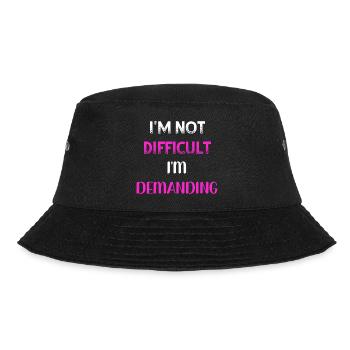 Not difficult demanding PNK WE - Bucket Hat - black - Front - Lela (165cm)