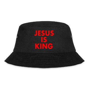 Jesus is king - Bucket Hat - Schwarz - Vorne - Lela (165cm)