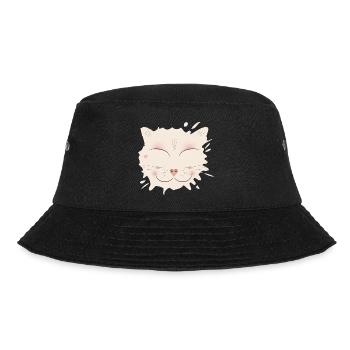 Cat spot for all cat lovers on Cat Day - Bucket Hat - black - Front - Lela (165cm)