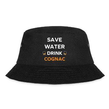 Save water drink cognac - Bucket Hat - black - Front - Lela (165cm)