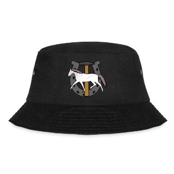 Professions Farrier Horseshoe Blacksmith Horse Job Profession - Bucket Hat - black - Front - Lela (165cm)