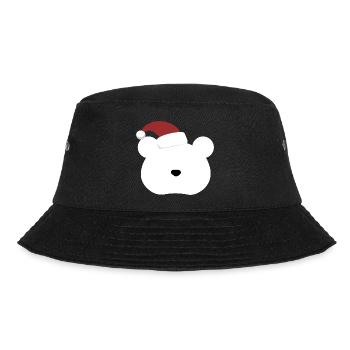 Polar Bear- Christmas edition - Bucket Hat - Schwarz - Vorne - Lela (165cm)