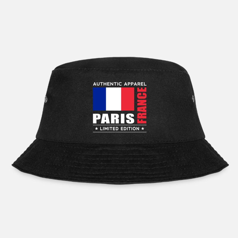 Paris - Bucket Hat - Schwarz