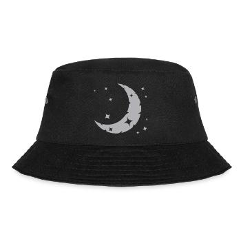 Mond und Sterne - Bucket Hat - Schwarz - Vorne - Lela (165cm)