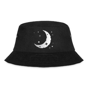 Mond und Sterne - Bucket Hat - Schwarz - Vorne - Lela (165cm)