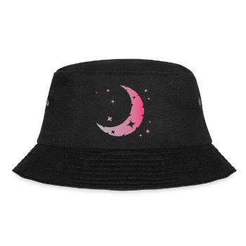Mond und Sterne - Bucket Hat - Schwarz - Vorne - Lela (165cm)