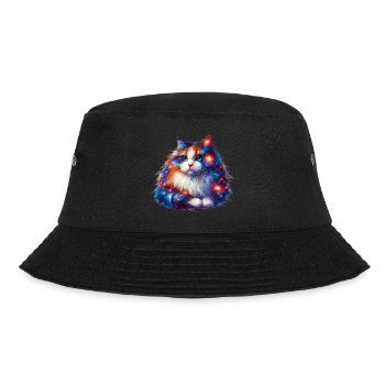 Katze - Bucket Hat - Schwarz - Vorne - Lela (165cm)