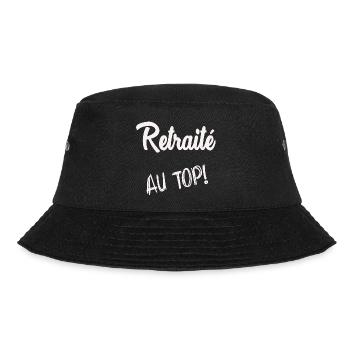 RETIREMENT. HAPPY RETIREMENT. HAPPY RETIREMENT - Bucket Hat - black - Front - Lela (165cm)