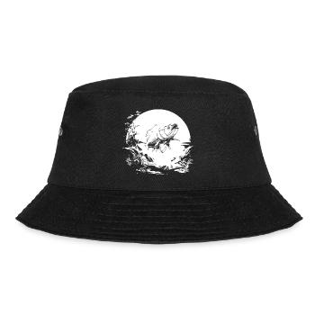Angler Drawing - Bucket Hat - black - Front - Lela (165cm)