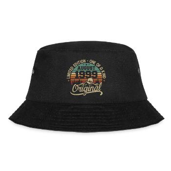 August 1999 Geburtstagsgeschenk - geboren im August 1999 - Bucket Hat - Schwarz - Vorne - Lela (165cm)
