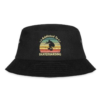 Skateboard Skater - Bucket Hat - black - Front - Lela (165cm)