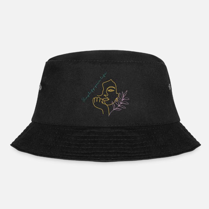 Simplify your Life - Bucket Hat - Schwarz
