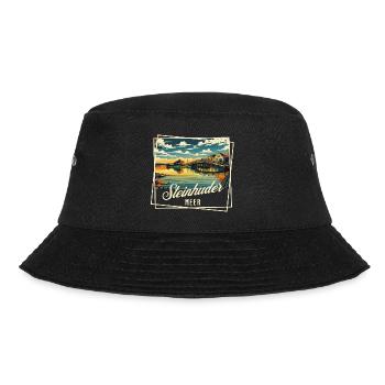Steinhuder Meer – Sommer. Sonne. Seele baumeln - Bucket Hat - Schwarz - Vorne - Lela (165cm)