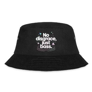 No Disgrace Just Bass Retro - Bucket Hat - black - Front - Lela (165cm)
