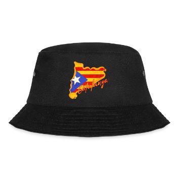 Ich liebe Katalonien, Karte von Katalonien - Bucket Hat - Schwarz - Vorne - Lela (165cm)