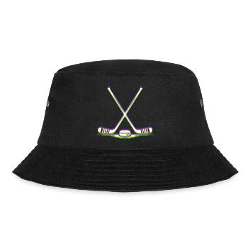 EDM Techno Hockeyschläger Rave Hockey - Bucket Hat - Schwarz - Vorne - Lela (165cm)