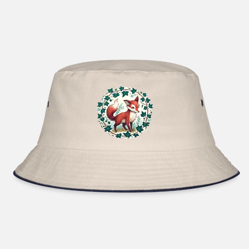 Ivy Fox Circle Bucket Hat