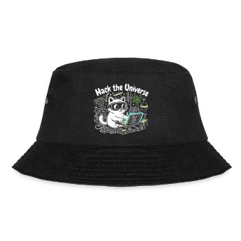 KatzHacker Universum Knacken - Bucket Hat - Schwarz - Vorne - Lela (165cm)