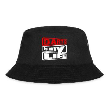 Dart,Darts is my Life 2 - Bucket Hat - Schwarz - Vorne - Lela (165cm)