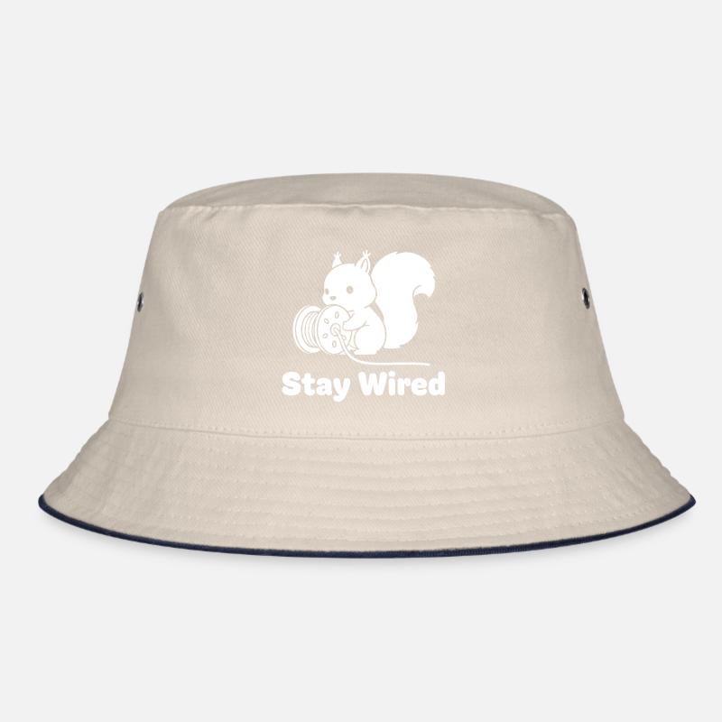 Stay Wired Eichhörnchen Bucket Hat
