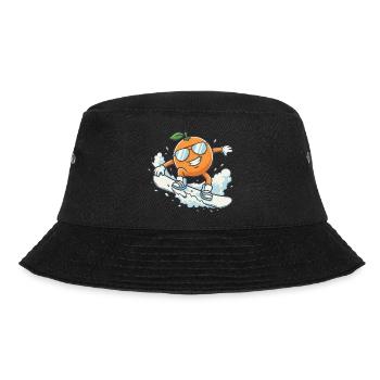 Coole Snowboard Orange mit Sonnenbrille - Bucket Hat - Schwarz - Vorne - Lela (165cm)