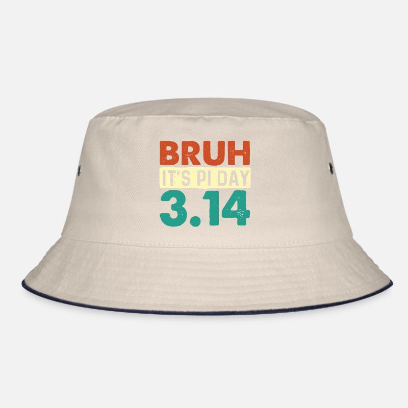 Bruh It’s Pi Day 3.14 Math Nerd Meme Bucket Hat