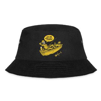 Encore un casting, Angler fun Shirt, sweat à capuche, casquette - Bob - noir - Devant - Lela (165cm)
