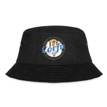 Korfu Ionische Inseln Griechenland Souvenir - Bucket Hat - Schwarz - Vorne - Lela (165cm)