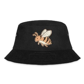 Orange Cartoon Bee Stripes Tiger - Bucket Hat - black - Front - Lela (165cm)