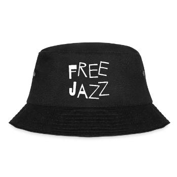 Free Jazz Bold Typography Tee - Bob - noir - Devant - Lela (165cm)
