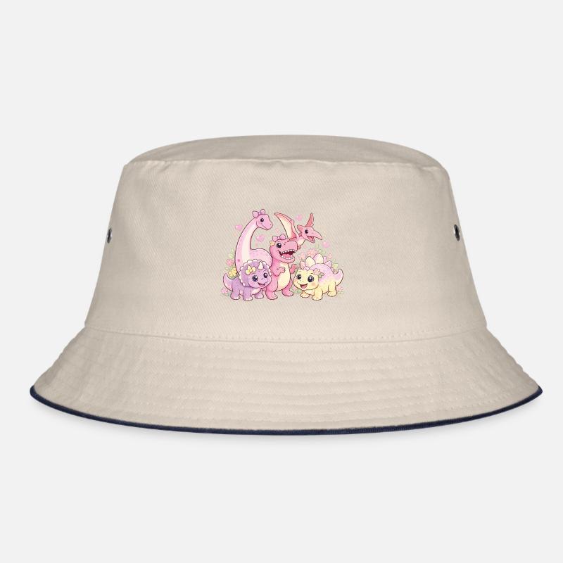 Süßes Mädchen Dino-Truppe Bucket Hat