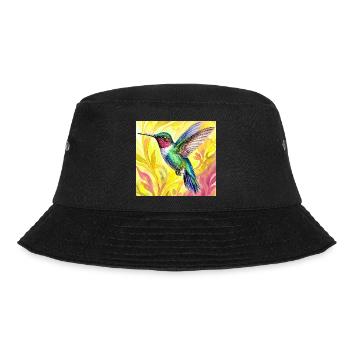 Kolibri - Bucket Hat - Schwarz - Vorne - Lela (165cm)