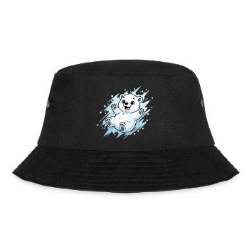 Happy Polar Bear Splash - Bucket Hat - black - Front - Lela (165cm)