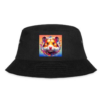 Hamster - Bucket Hat - Schwarz - Vorne - Lela (165cm)