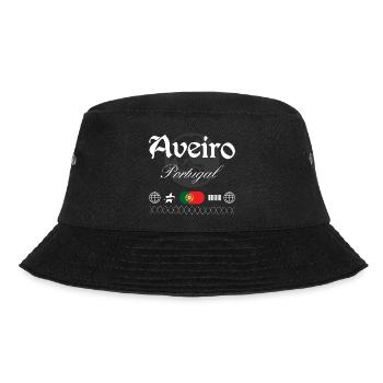 Aveiro Portugal Streetwear Reise Souvenir - Bucket Hat - Schwarz - Vorne - Lela (165cm)